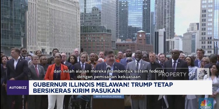 Gubernur Illinois Menentang Trump yang Bersikeras Mengirim Pasukan