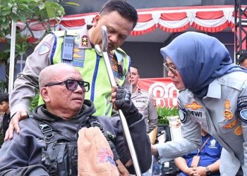 Tertib Berlalu Lintas dalam Acara Polantas Retrospeksi oleh Jasa Raharja