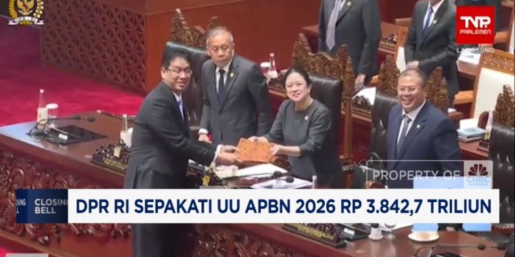 DPR RI Setujui UU APBN 2026 Dengan Anggaran Rp 3.842,7 Triliun