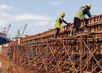 Wajah Proyek Pembangunan Tanggul Pengaman Pesisir di Jakarta