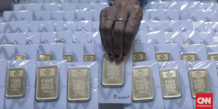 Harga Emas Antam Meningkat Rp40 Ribu Jadi Rp2,38 Juta per Gram