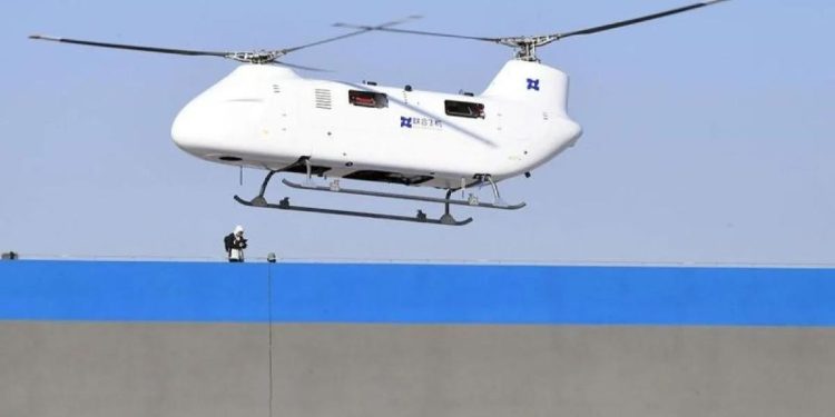 Helikopter Tanpa Awak Pertama di Dunia dari China Sukses Melakukan Uji Terbang