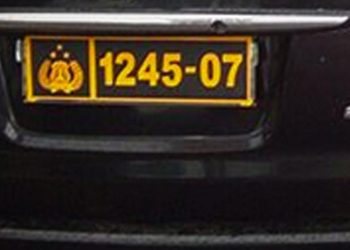 Pajero Sport Menggunakan Pelat Polri Palsu untuk Gaya-gayaan